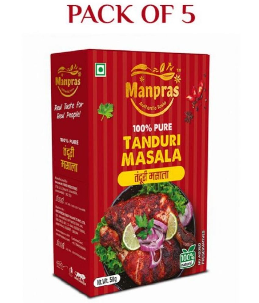     			MANPRAS TANDOORI MASALA 50GM [ PACK OF 5 ] Masala 50 gm