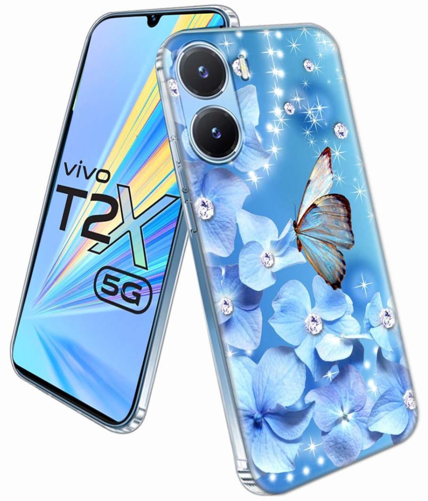     			NBOX - Multicolor Printed Back Cover Silicon Compatible For Vivo T2x 5G ( Pack of 1 )