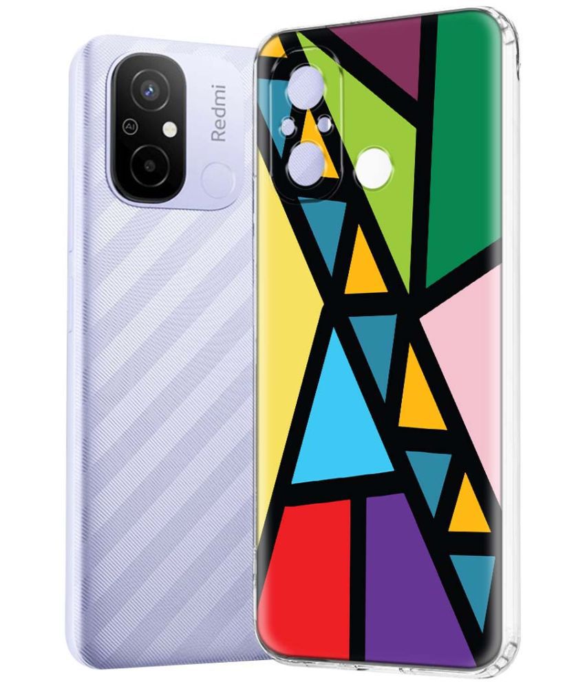     			NBOX - Multicolor Printed Back Cover Silicon Compatible For Redmi 12C ( Pack of 1 )