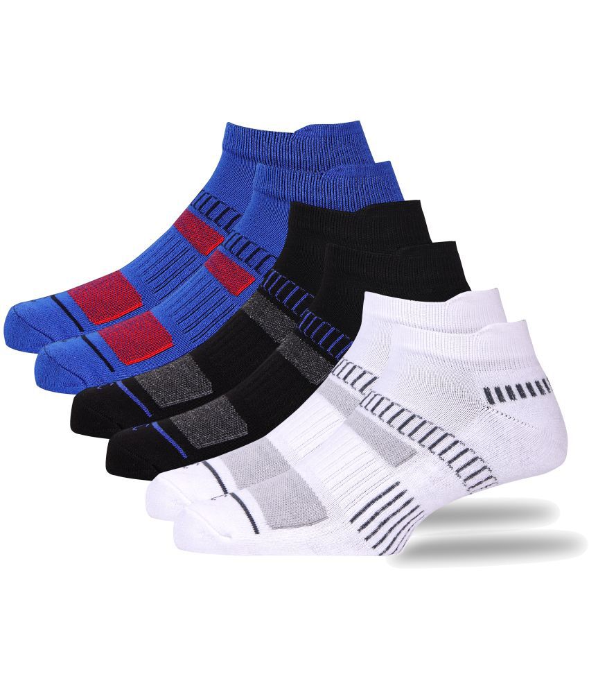     			RC. ROYAL CLASS - 100% Organic Cotton Men's Colorblock Multicolor Ankle Length Socks ( Pack of 3 )