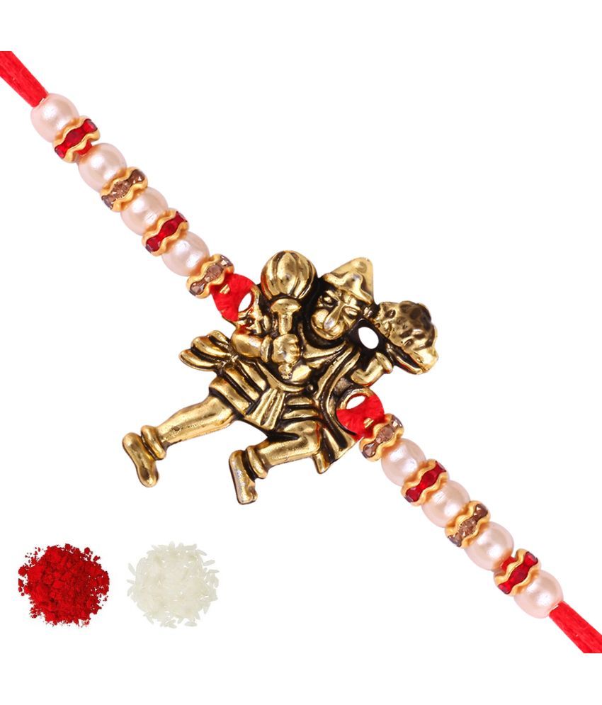     			Vighnaharta - Gold Religious Rakhi ( Pack of 1 )