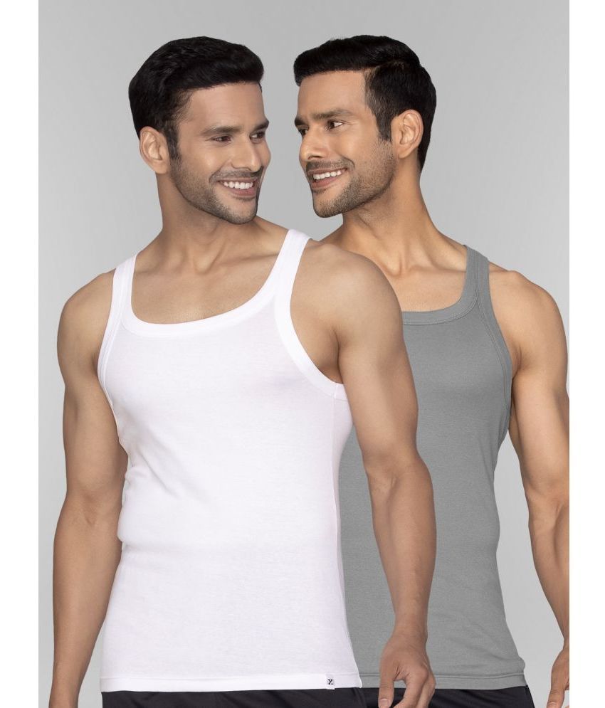     			XYXX Pack of 2 Cotton Sleeveless vest For Men ( Multicolor )