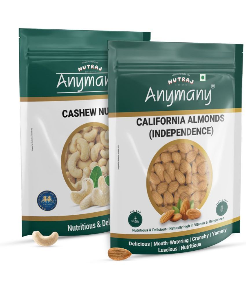     			Anymany Dry Fruit Combo Pack Almond Cashews Nuts  (2 x 400 g)