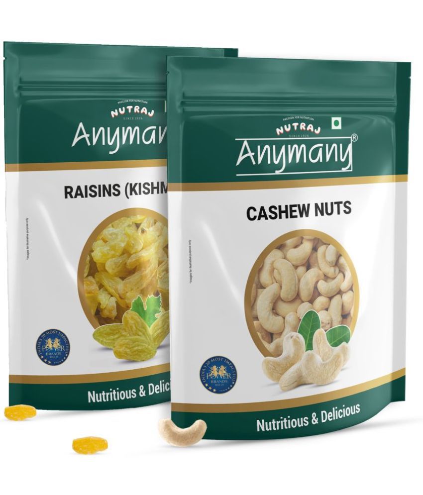     			Anymany Dry Fruit Combo Pack Cashews Raisins  (2 x 400 g)