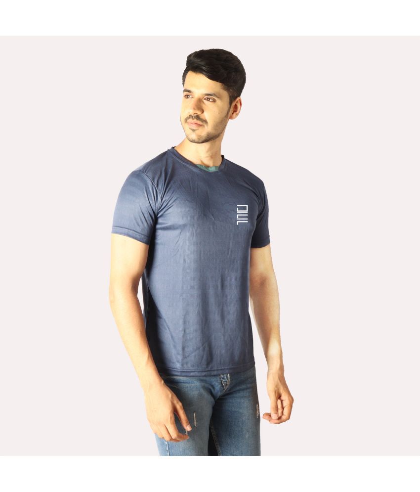     			DAFABFIT - Navy Blue Polyester Regular Fit Men's T-Shirt ( Pack of 1 )