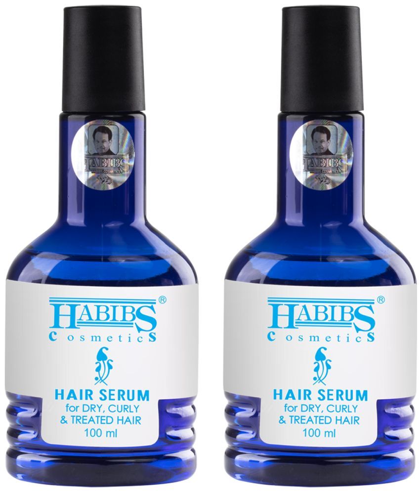     			Habibs Hair Serum Dry Curly Treated Hairs For Silky Smooth Hair Frizzy Hair Tangle 100ml Pack of 2