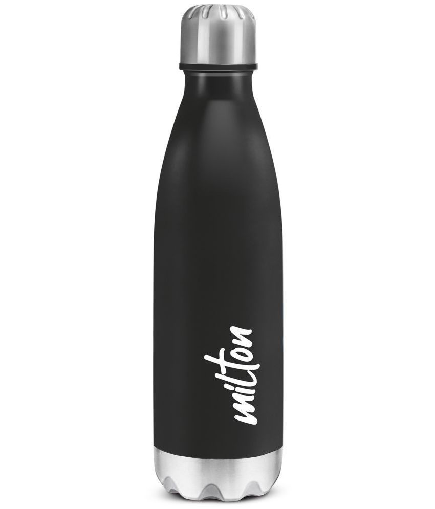     			Milton SHINE 800 Black Water Bottle 700 ml (Set of 1)