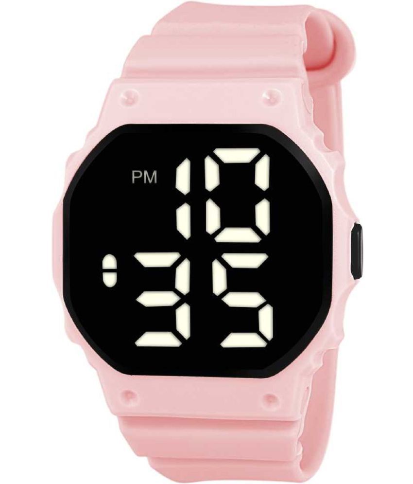     			Renaissance Traders - Pink Silicon Digital Womens Watch