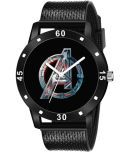 EMPERO - Black PU Analog Men's Watch