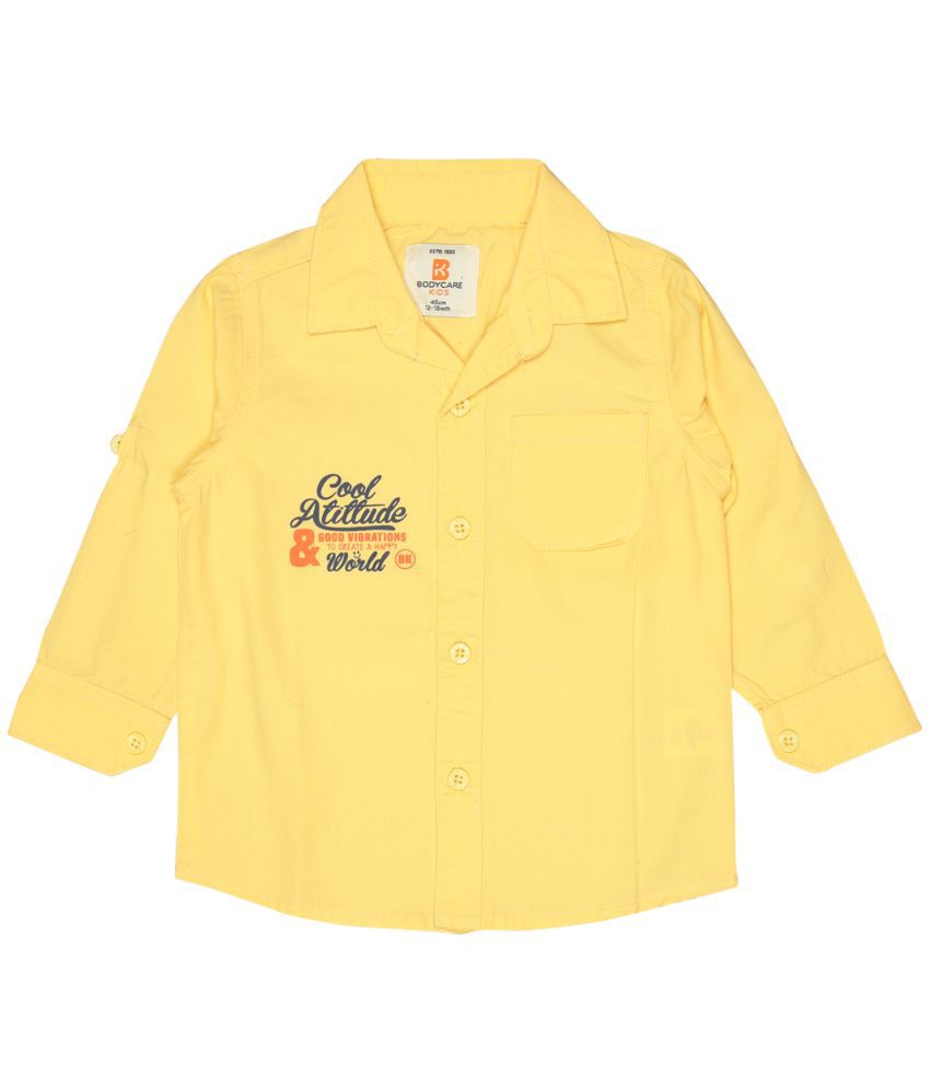     			Bodycare Boys Collared Full Sleeves Shirt - Yellow
