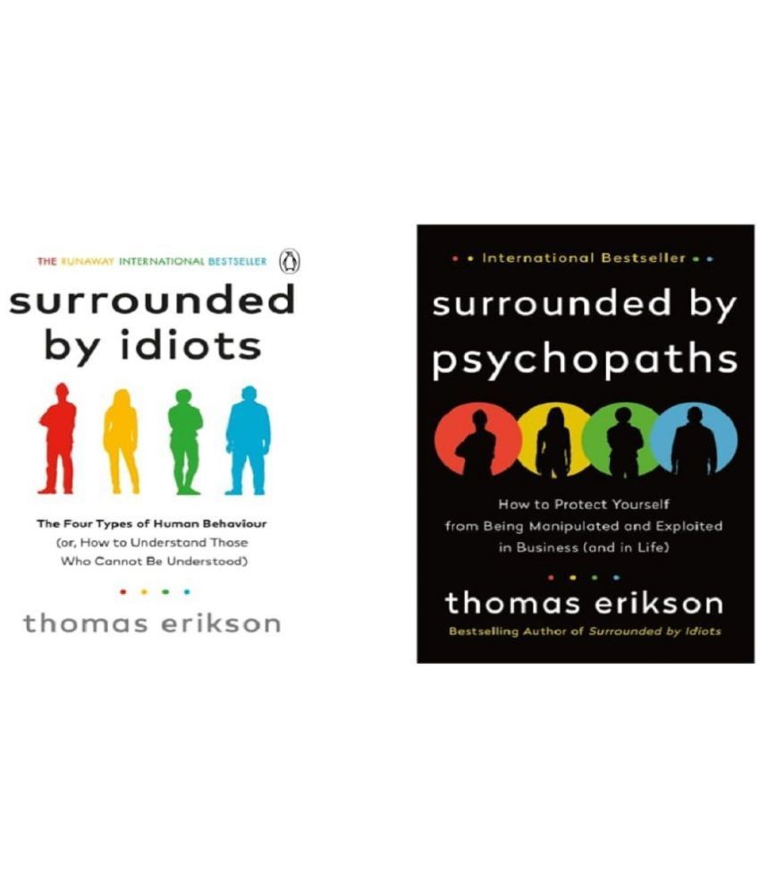     			( Combo Of 2 Pack ) Surrounded by Idiots & Surrounded by Psychopaths Paperback 2020 by Thomas Erikson