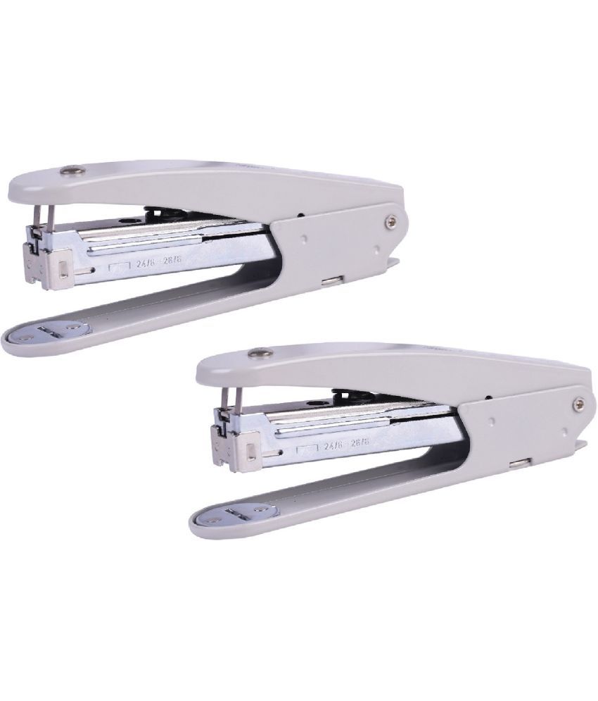     			Kangaro Desk Essentials 555N All Metal Half Strip, Grey, Set of 2 Stapler