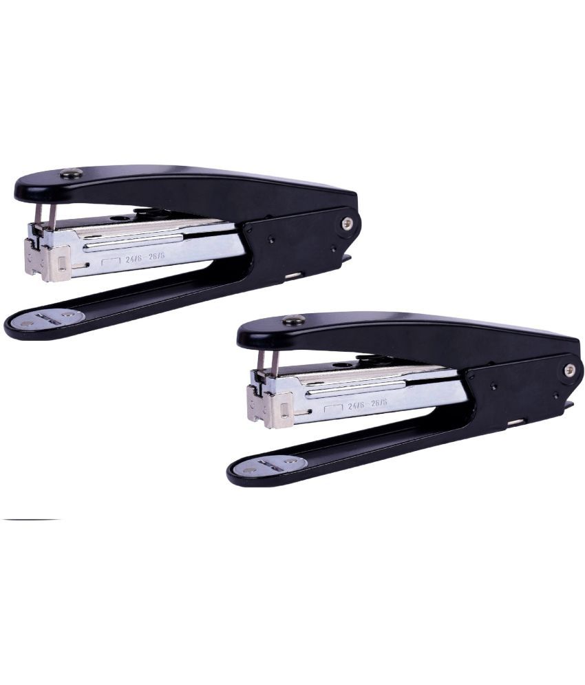     			Kangaro Desk Essentials 555N All Metal Half Strip, Black, Set of 2 Stapler