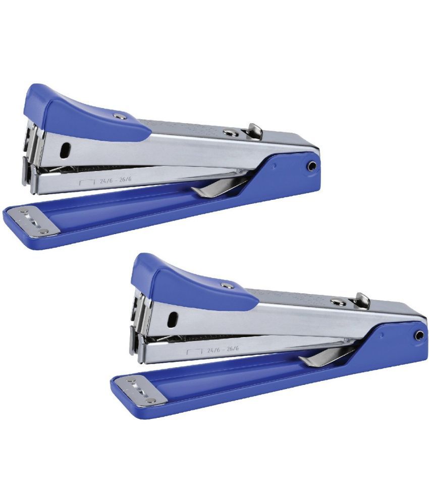     			Kangaro Desk Essentials 999 All Metal Half Strip, Light Blue, Set of 2 Stapler