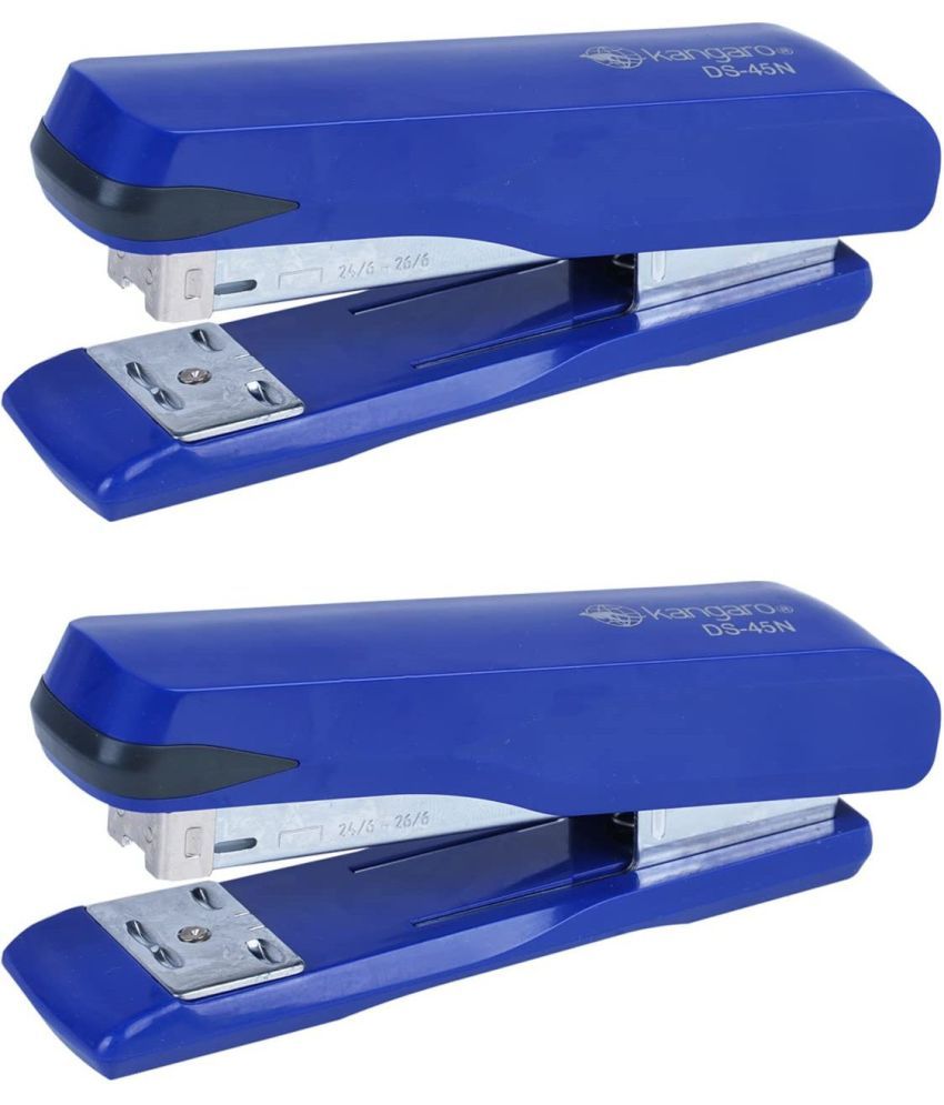     			Kangaro Desk Essentials DS-45N All Metal Half Strip, Dark Blue, Set of 2 Stapler