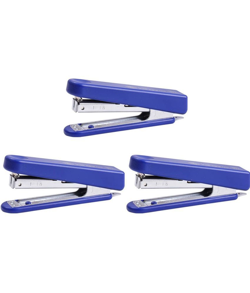     			Kangaro Desk Essentials HS-10A All Metal Half Strip, Dark Blue, Set of 3 Stapler
