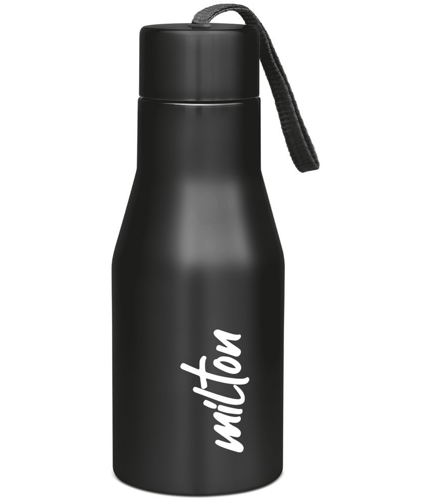     			Milton - SUPER 500,BLACK Black Water Bottle 475 mL ( Set of 1 )