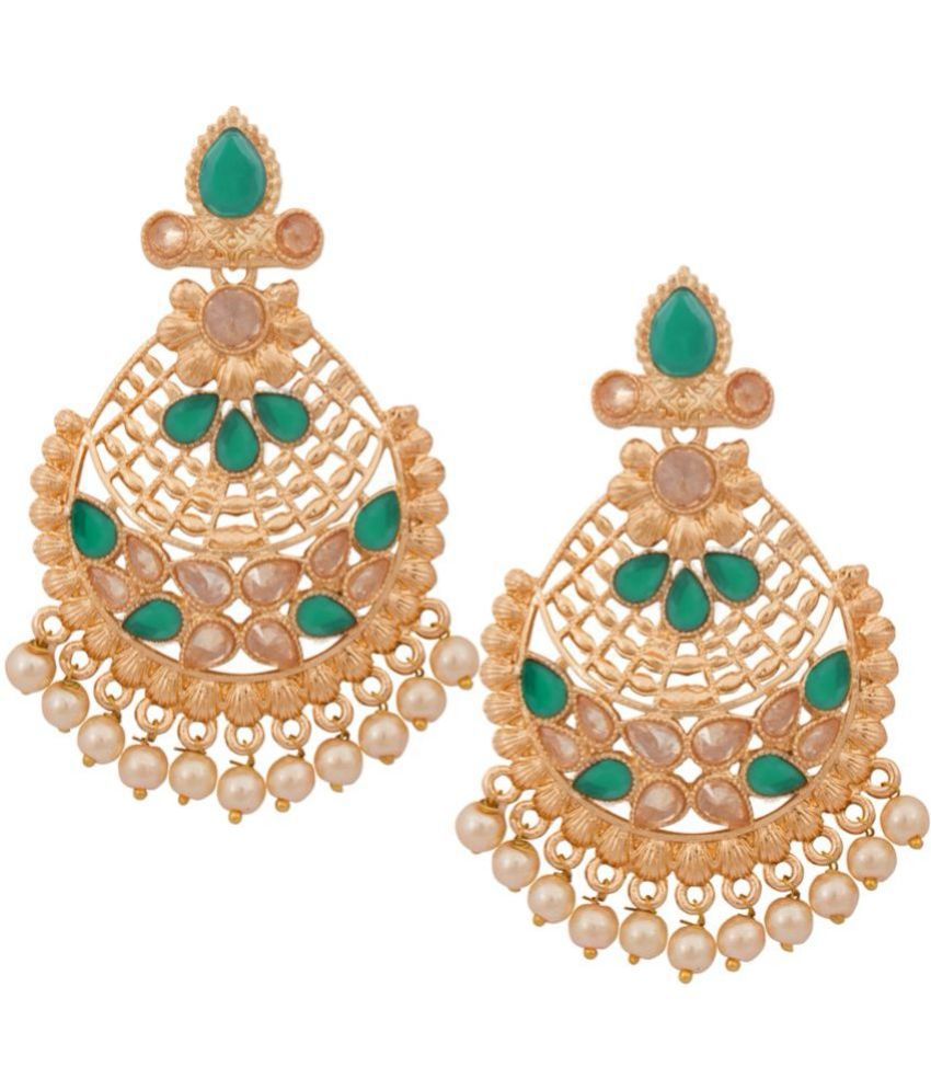     			Piah Fashion - Rose Gold Chandelier Earrings ( Pack of 1 )