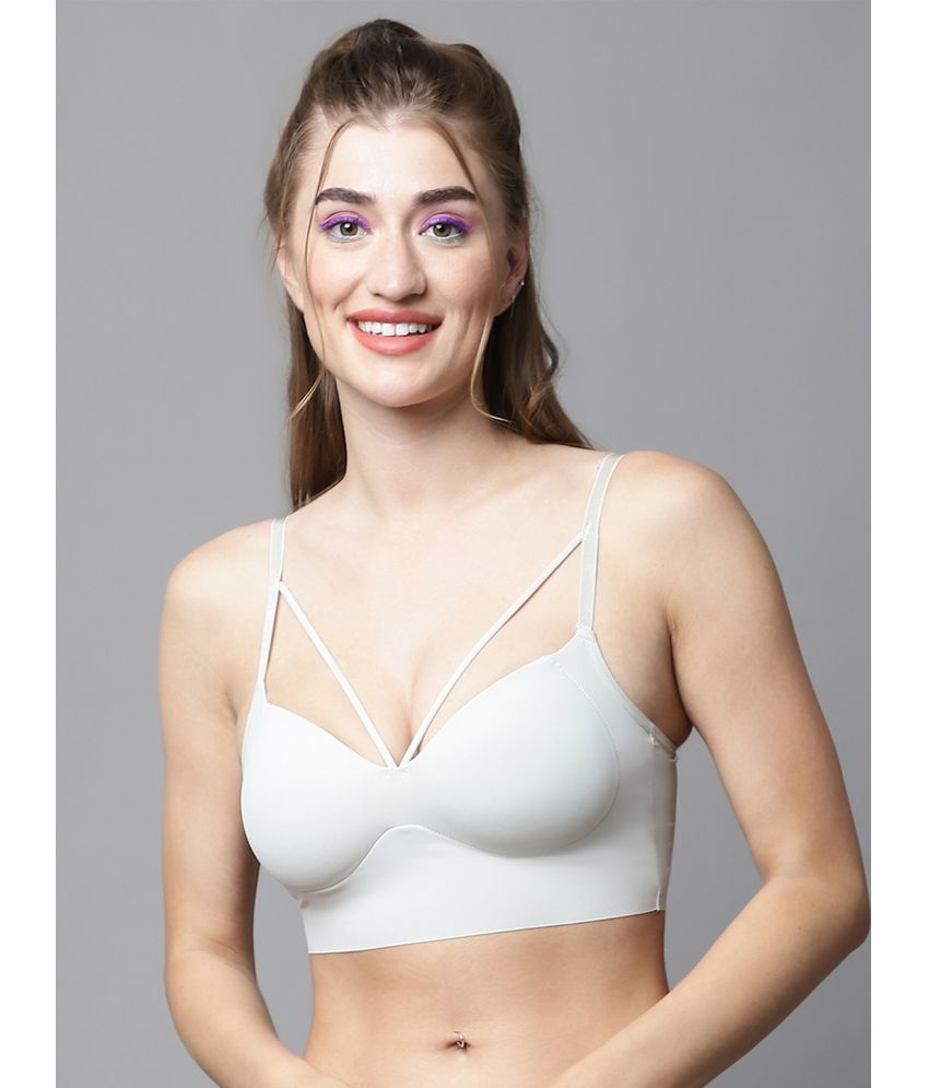     			PrettyCat - Lime Green Polyester Lightly Padded Women's Bralette Bra ( Pack of 1 )