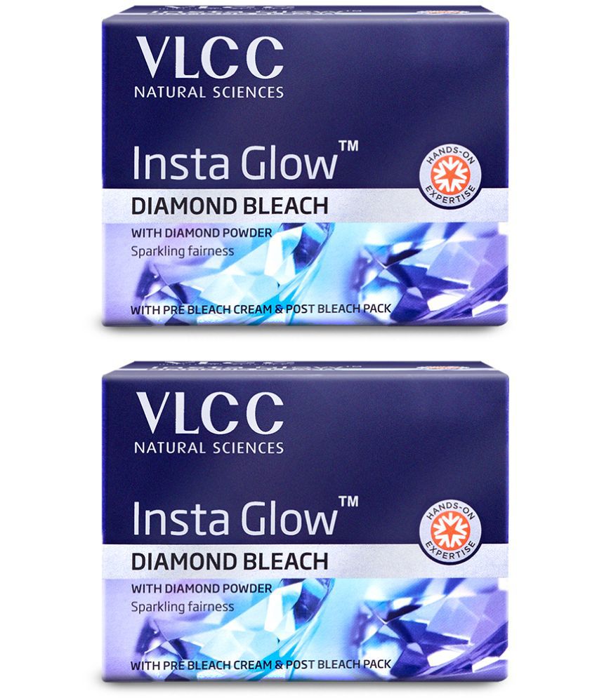     			VLCC Insta Glow Diamond Bleach, 30 g (Pack of 2)