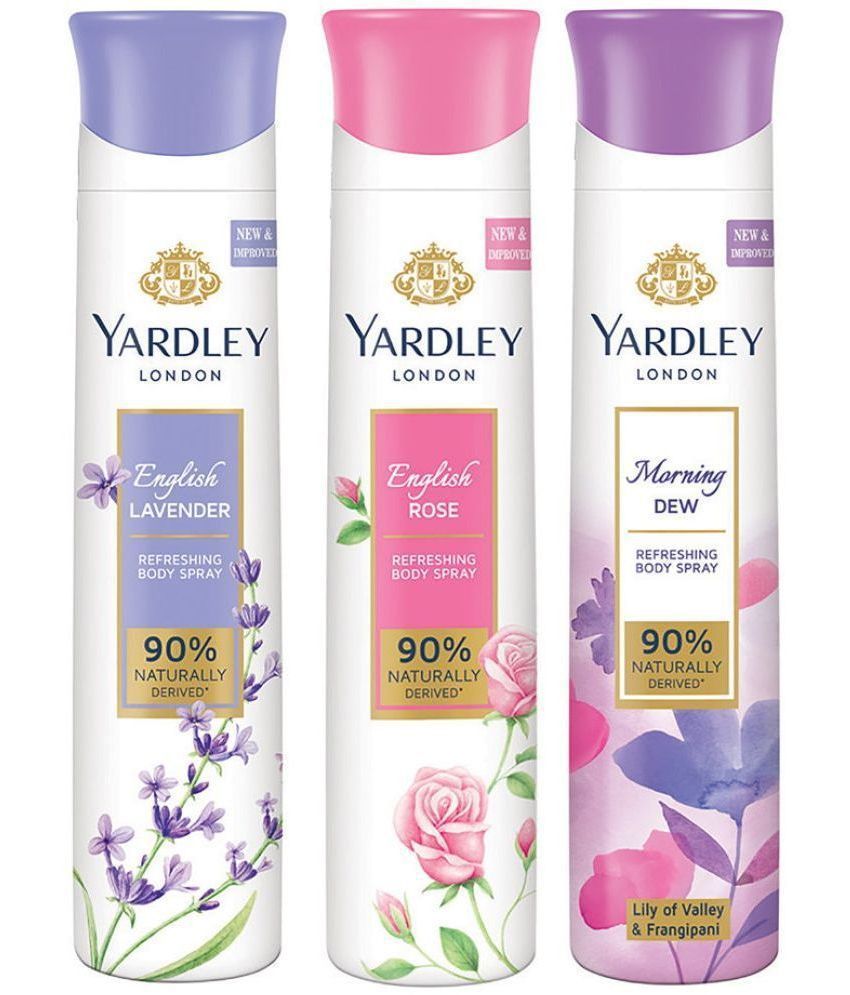     			Yardley - Yardley Women deo Tripack Deodorant Spray for Women 460 gm ( Pack of 3 )