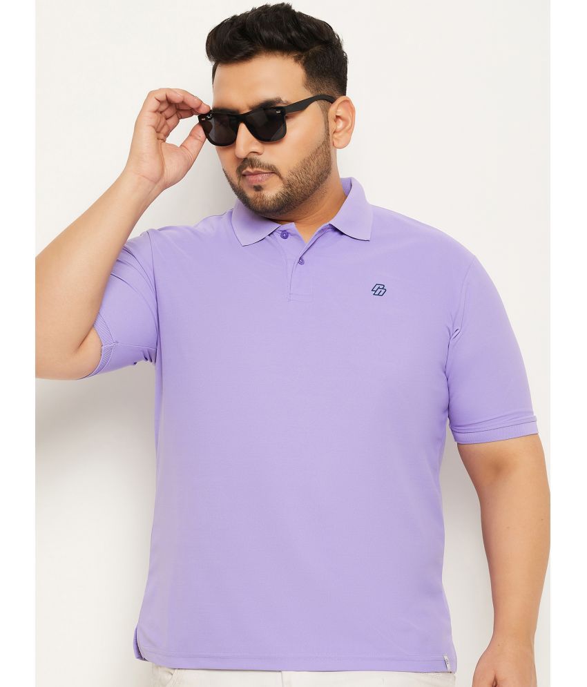     			renuovo - Lavender Cotton Blend Regular Fit Men's Polo T Shirt ( Pack of 1 )