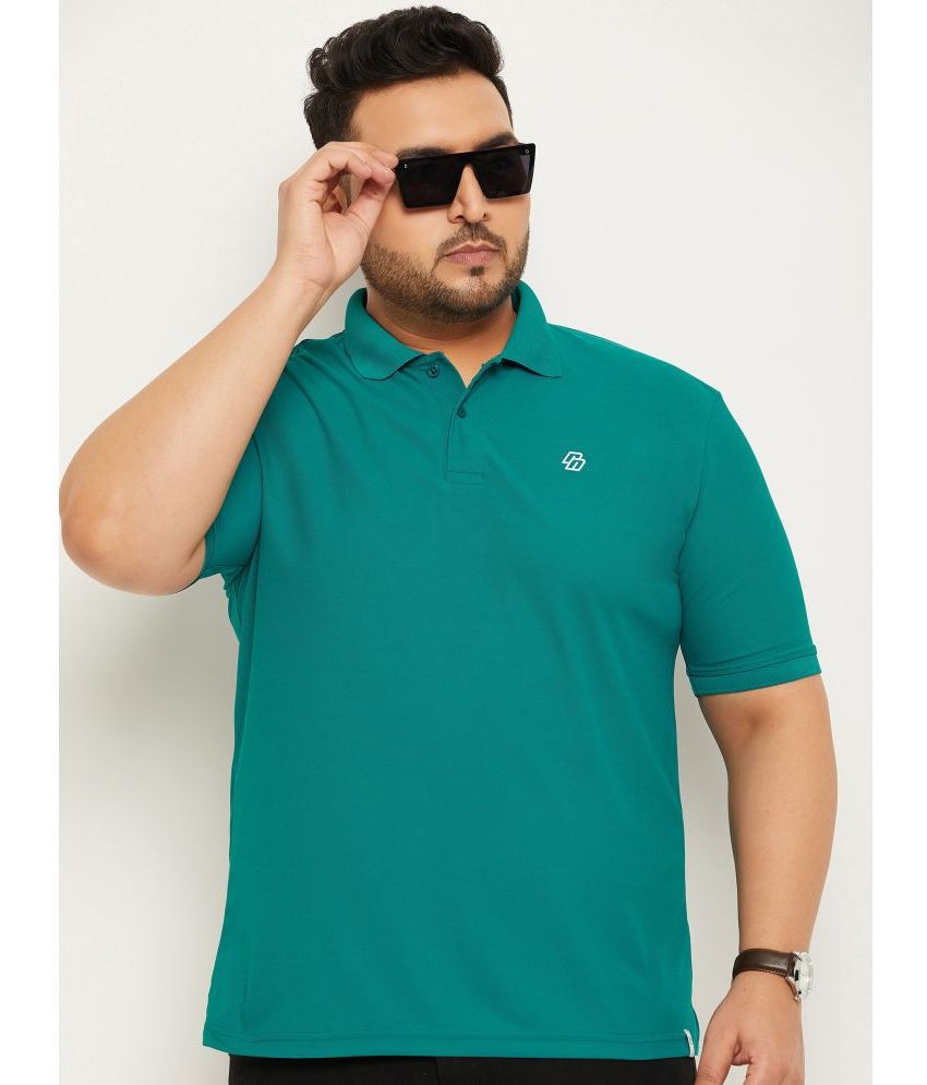     			renuovo - Sea Green Cotton Blend Regular Fit Men's Polo T Shirt ( Pack of 1 )