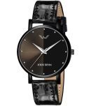 LOUIS DEVIN - Black Leather Analog Womens Watch