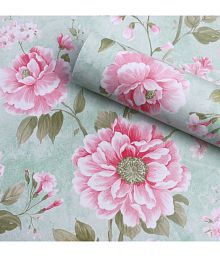 FLIP ZONE - Floral Wallpaper ( 45 x 300 ) cm ( Pack of 1 )