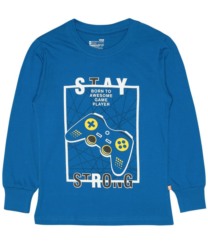     			Bodycare - Blue Cotton Blend Boy's T-Shirt ( Pack of 1 )