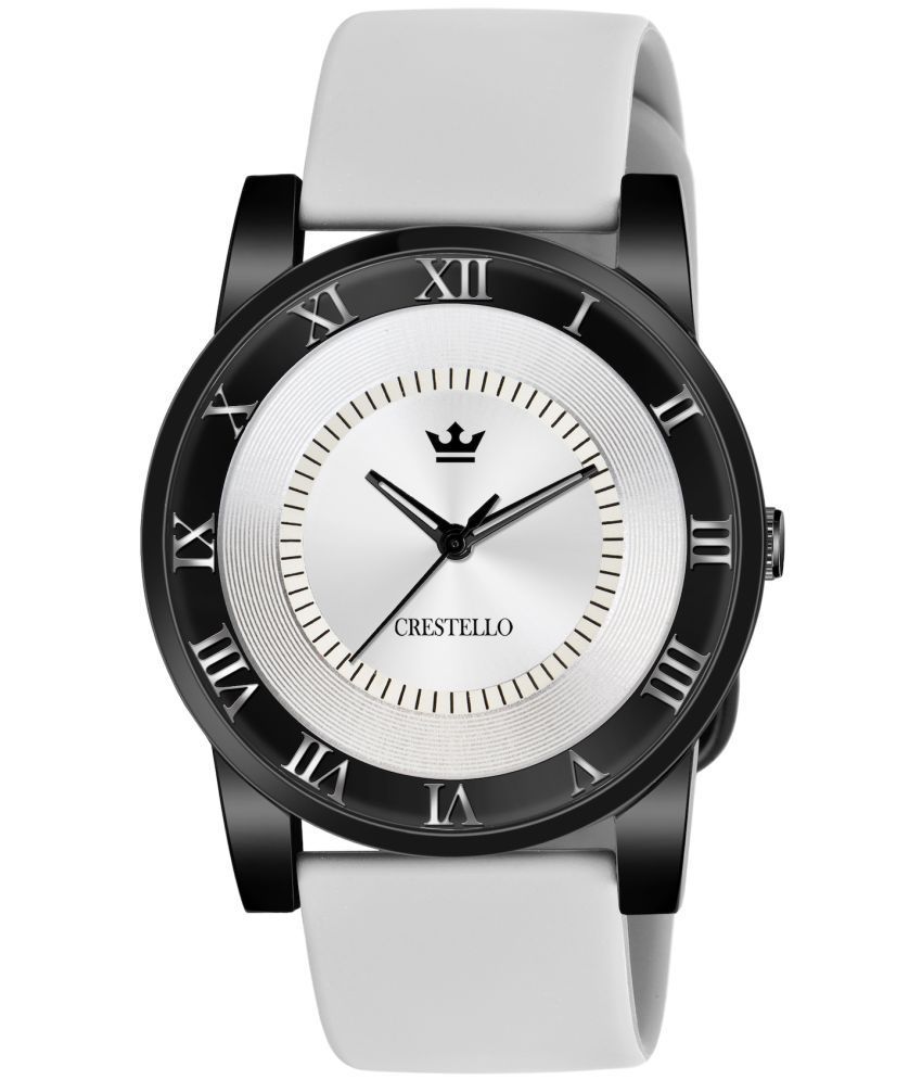     			Crestello - Light Grey Silicon Analog Men's Watch