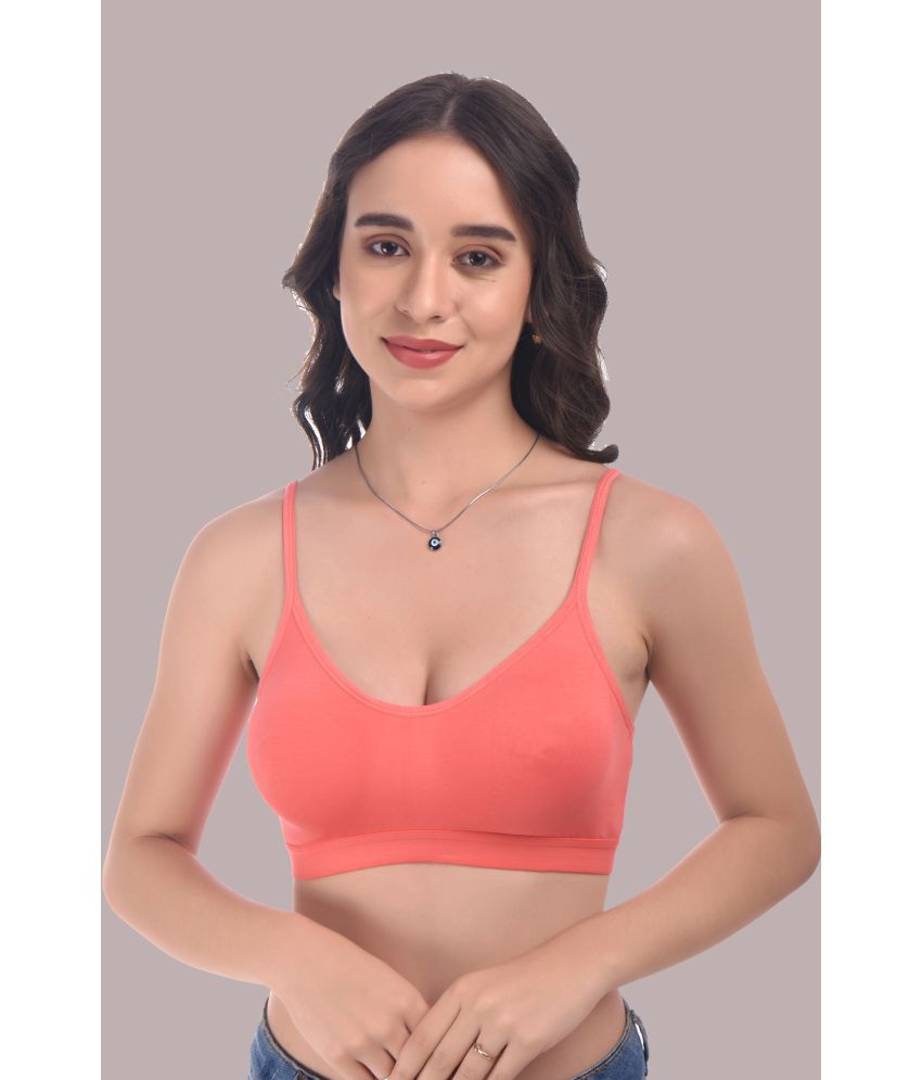     			Elina - Peach Cotton Non Padded Women's Everyday Bra ( Pack of 1 )
