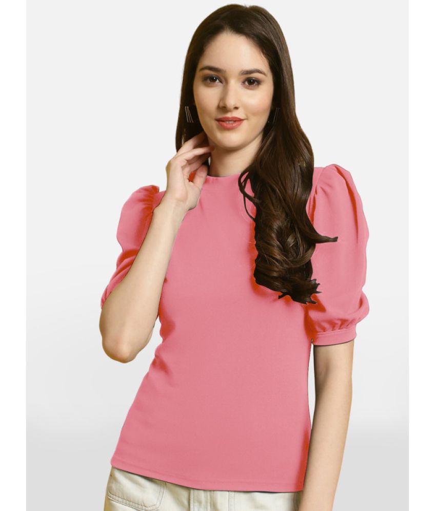     			Fabflee - Pink Polyester Women's Regular Top ( Pack of 1 )