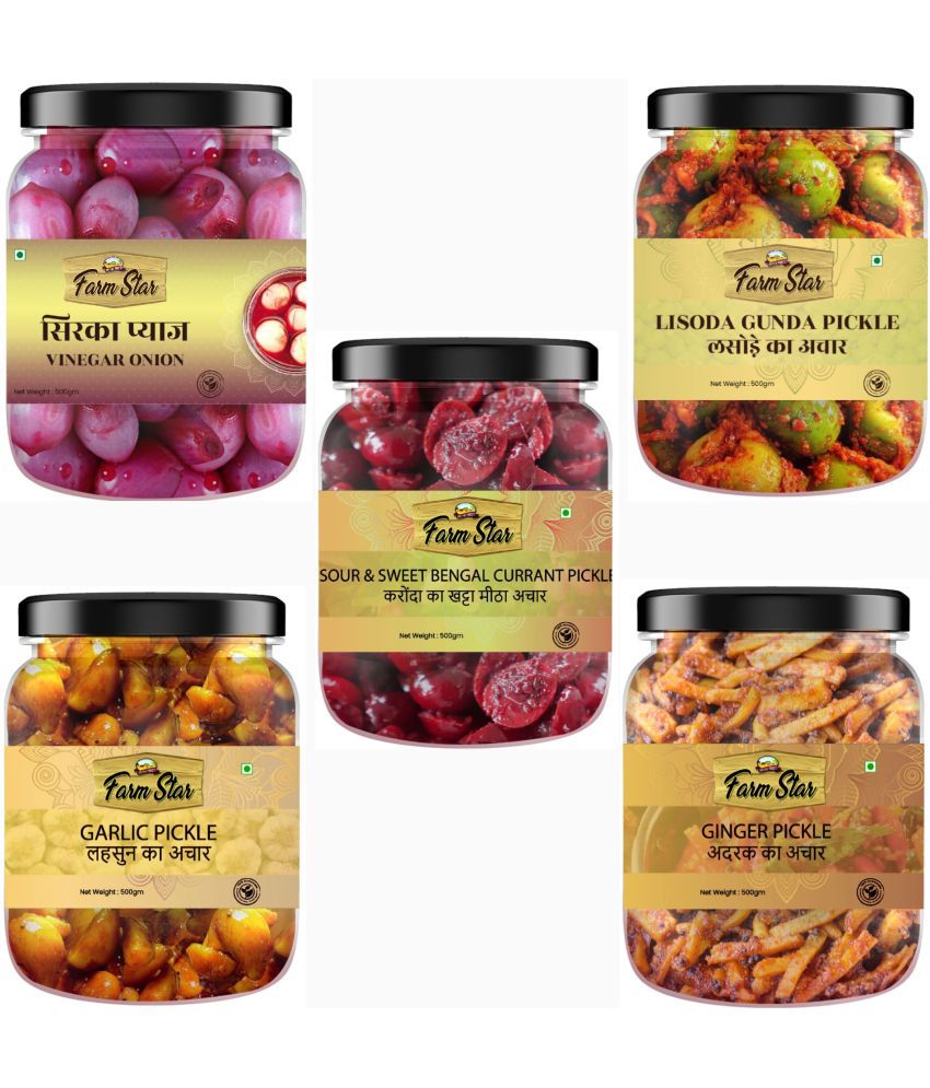     			Farm Star -Tasty & Healthy- Spicy Pickle 2.5 kg Pack of 5