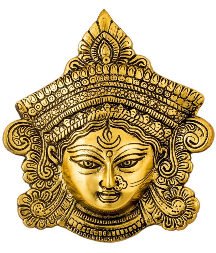     			Green Tales - Brass Goddess Durga Idol ( 16 cm )