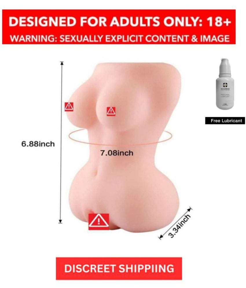     			Half Body Silicone Pocket Pussy Sex Doll With Breast And pussy For Masturbation Toy - Sex Tantra