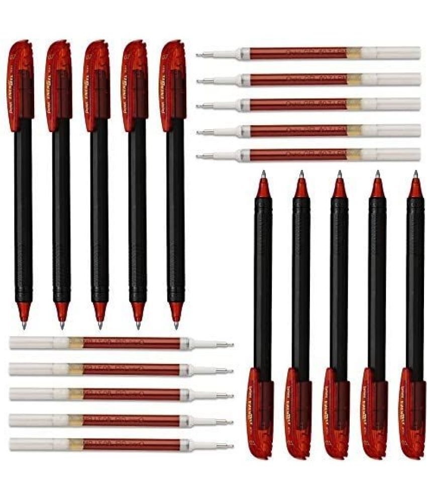     			Pentel EnerGel 0.7mm Metal Tip (EnerGel Pen Red 10 & LR7 Refill Red 10)