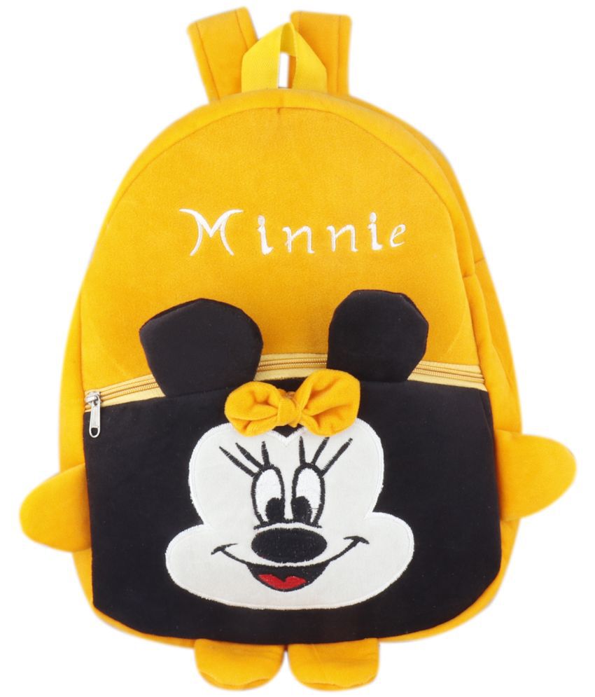     			S S Impex - Yellow Fabric Backpack For Kids