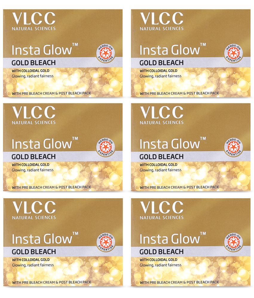     			Vlcc Instaglowgold Bleach , 30G(Pack Of 6)