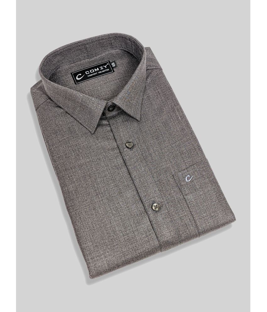     			Comey - Grey Cotton Blend Regular Fit Men's Formal Shirt ( Pack of 1 )