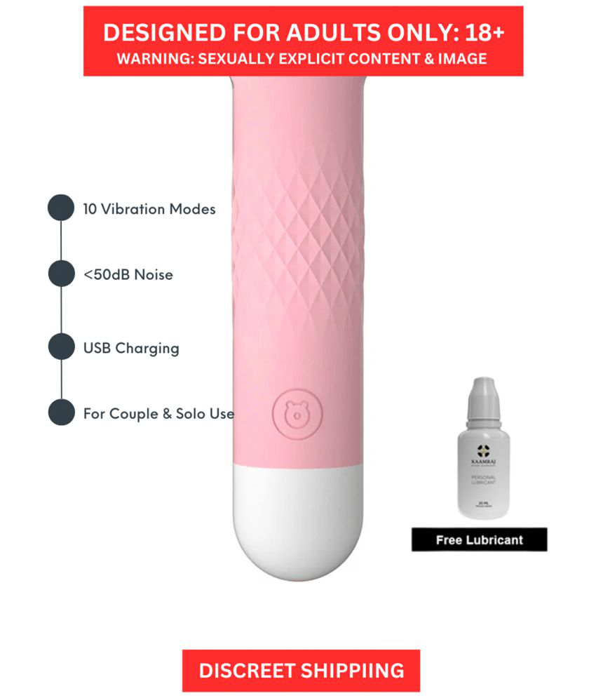     			Discreet Mini Vibrator- Power pack Mini Mushroom Waterproof Bullet Vibrator for Clitoral Stimulation with Kaamraj Lube Free