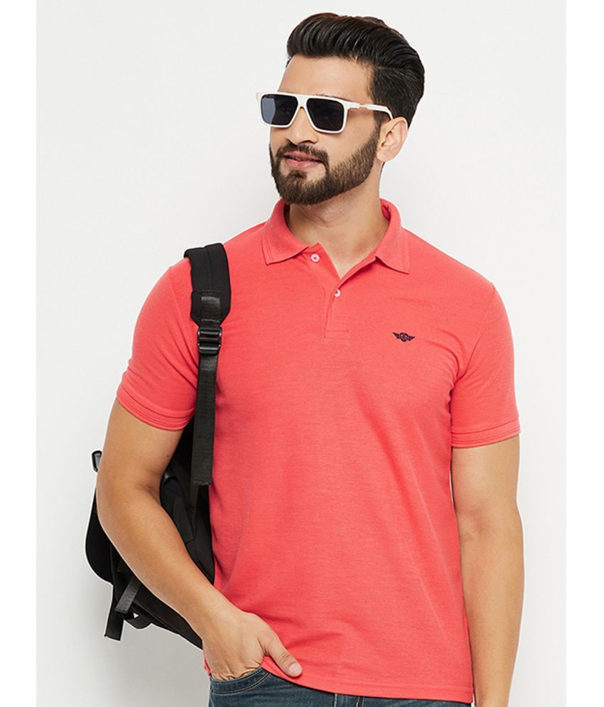     			GET GOLF - Coral Cotton Blend Regular Fit Men's Polo T Shirt ( Pack of 1 )