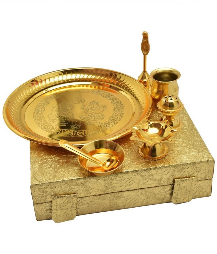     			Green Tales - Pooja Thali Set 23 cm ( Pack of 1 )