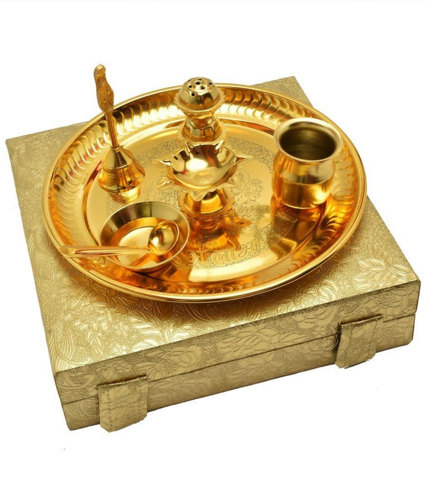     			Home Lane - Pooja Thali Set 23 cm ( Pack of 1 )