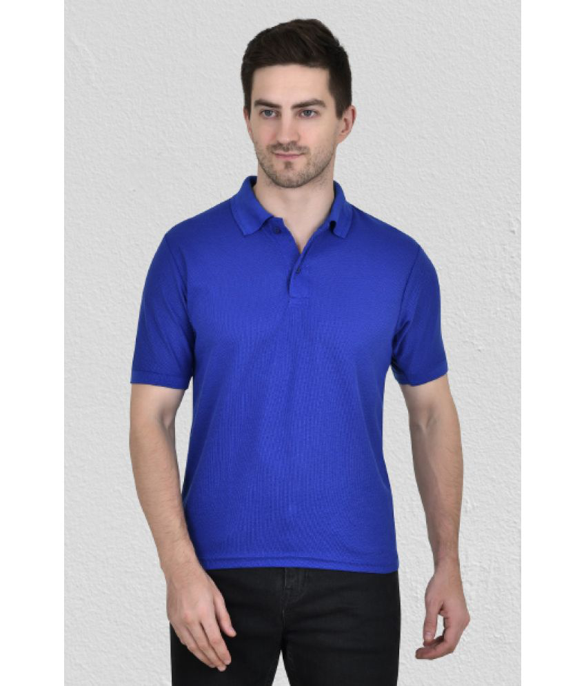     			Kwiclo - Blue Cotton Regular Fit Men's Polo T Shirt ( Pack of 1 )