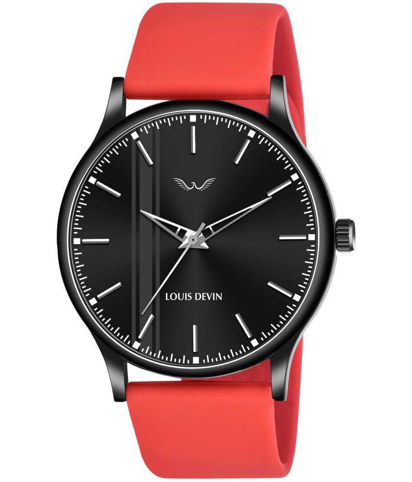     			LOUIS DEVIN - Red Silicon Analog Men's Watch