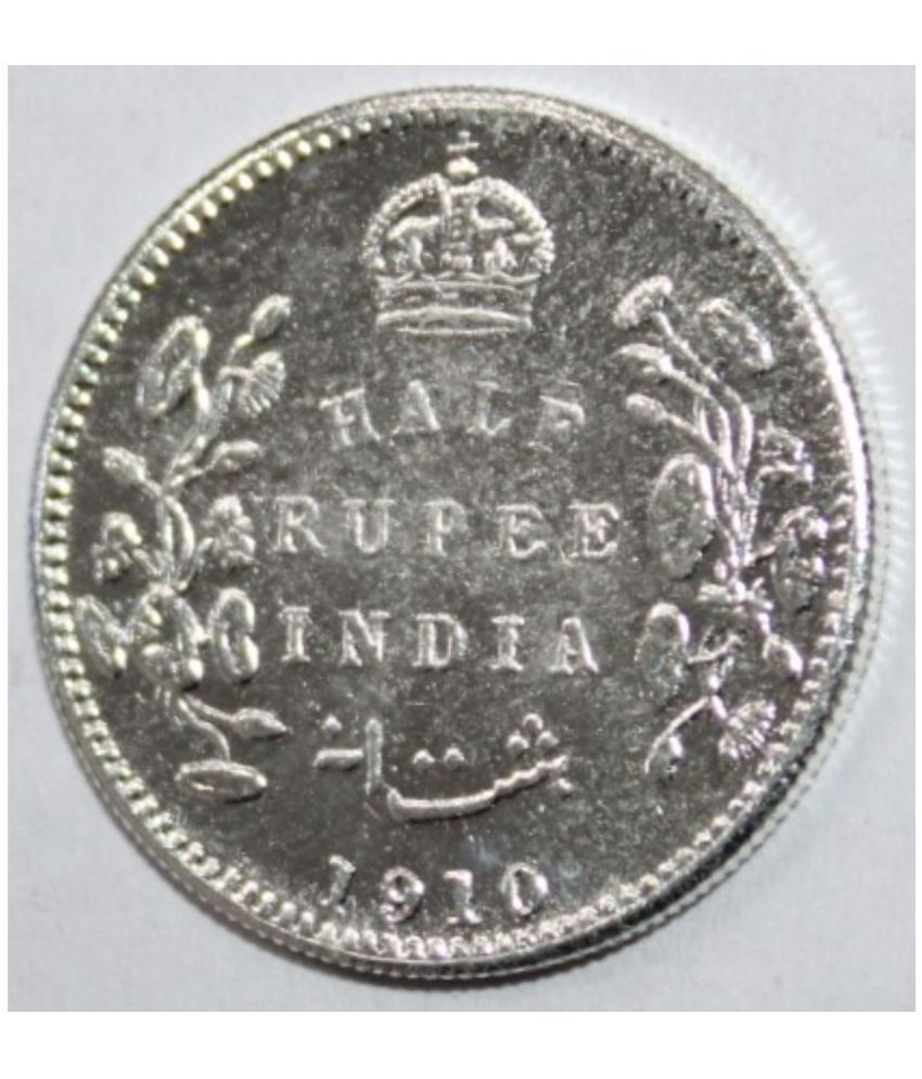     			Luxury - **RARE** 1910 Half Rupee - King Edward, British India Silverplated Fancy Coin - Don't Miss Out Numismatic Coins