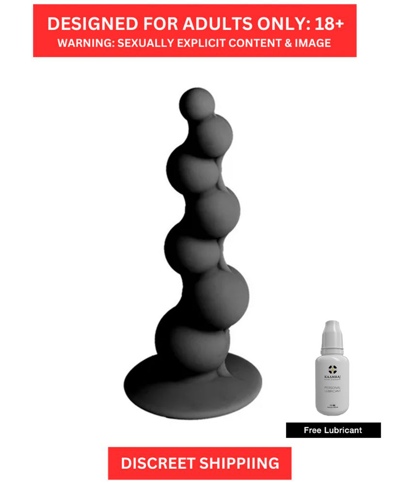     			Soft Silicone- Anal Plugs with Strong Suction Cup Flexible Pleasure for Unisex and Couples Anal Beads by Naughty Nights