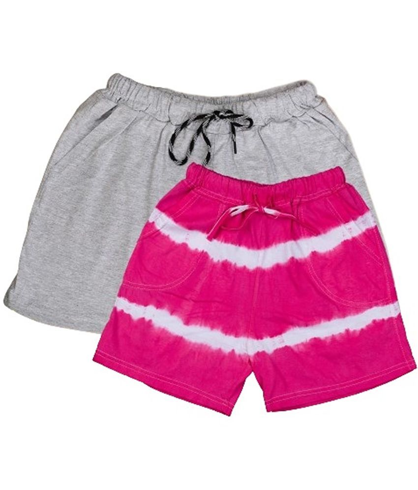     			powermerc Cotton Hot Pants - Pink Pack of 2