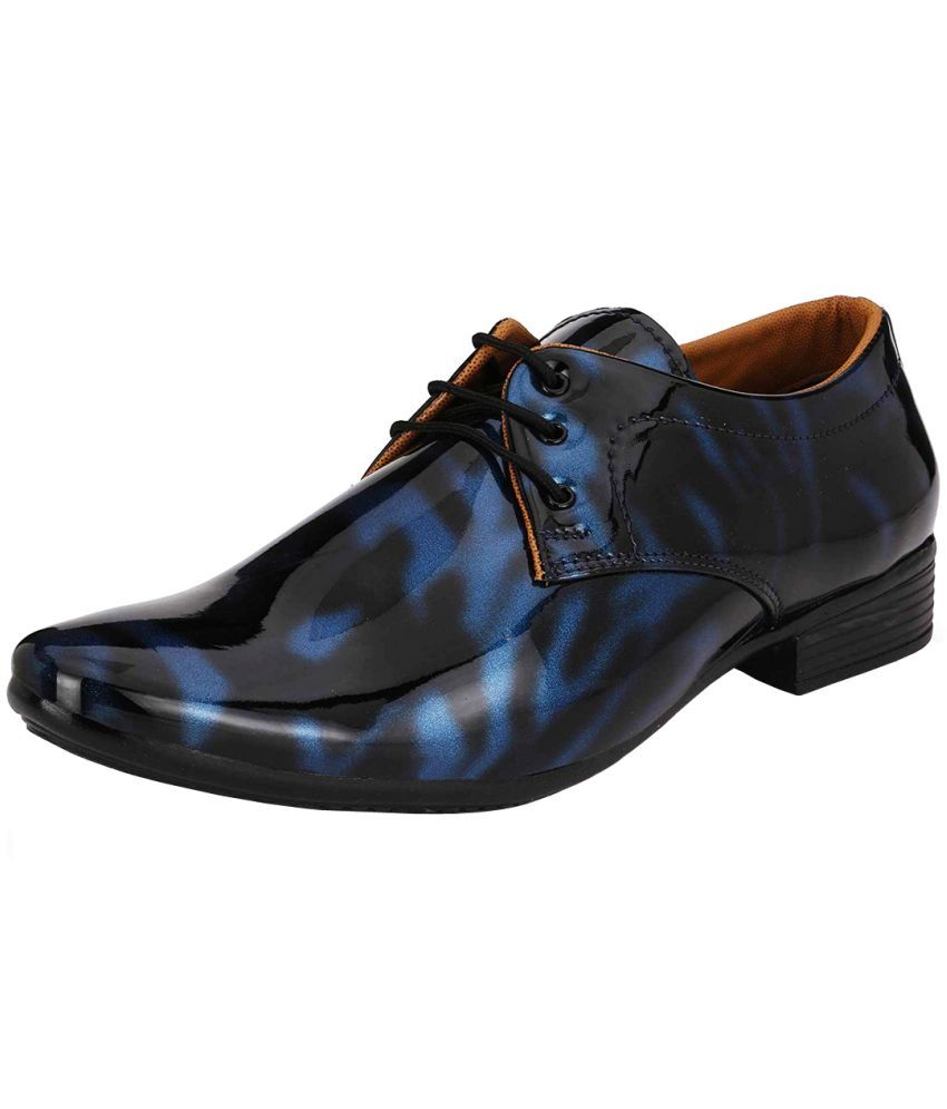     			vitoria - Black Men's Derby Formal Shoes